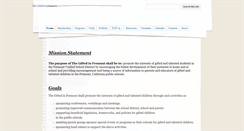 Desktop Screenshot of giftedinfremont.org