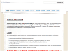 Tablet Screenshot of giftedinfremont.org